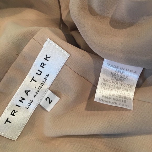 Trina Turk Silk Print Dress Size 2 - Picture 6 of 8